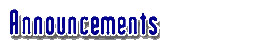 Announcements
